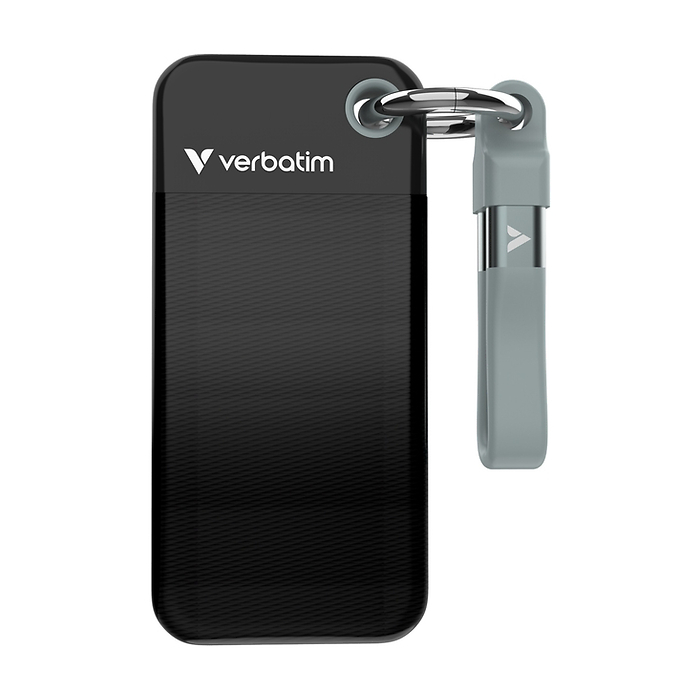 Verbatim Pocket SSD USB 3.2 Gen 2 2TB Black/Grey
