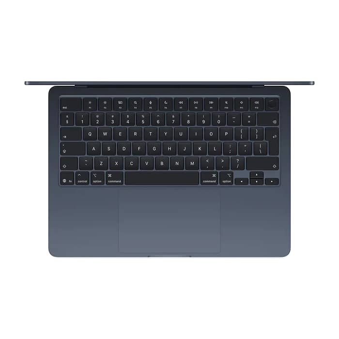 Apple MacBook Air 13.6: with Liquid Retina Apple M5 chip (10-core CPU) and 10-core GPU, 24GB, 1TB SSD, macOS, Midnight, INT keyboard, 2026 (тъмнейл - 2)