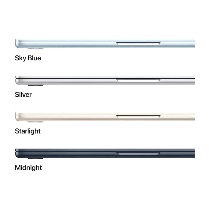 Apple MacBook Air 13.6: with Liquid Retina Apple M5 chip (10-core CPU) and 10-core GPU, 24GB, 1TB SSD, macOS, Midnight, INT keyboard, 2026 (тъмнейл - 3)