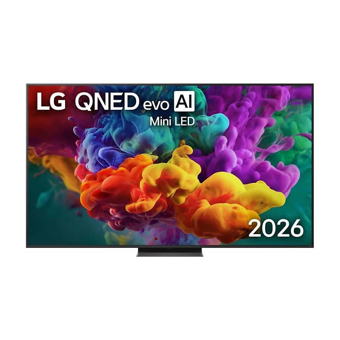 LG 65QNED86B3B, 55" 4K QNED MiniLED Smart TV, 3840x2160, 120Hz Native (VRR 144Hz), DVB-T2/C/S2, alpha 7 AI Processor, HDR10 / HLG, Dolby Vision, webOS 26 ThinQ, VRR/ALLM/HGiG, 4K Super Upscaling, WiFi 5, Bluetooth 5.3, AirPlay 2, LAN, CI, HDMI, AI So