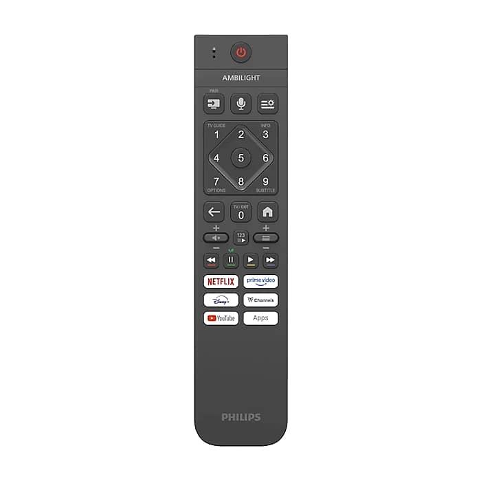 Philips 55OLED801/12, 55" 4K UHD OLED, 3840x2160, 120Hz VRR, DVB-T/T2/C/S/S2, 3 sided Ambilight, HDR10+, Titan OS, Dolby Vision, Atmos, DTS:X, P5 Perfect Picture /Al, AirPlay, BT 5.2, 4*HDMI, 2* USB, 802.11ac, 20W RMS (тъмнейл - 3)