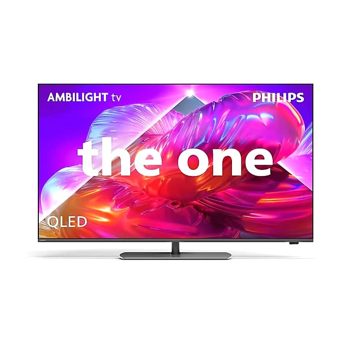 Philips 55PQS9011/12, 55" Ambligth TV, 4K QLED, 144 HZ VRR, P5 perfect, Dolby Vision 2, Dolby Atmos, WiFi 5, BT 5.4, Slim design, 40 W, Swivel Stand,AirPlay 2, Voice control