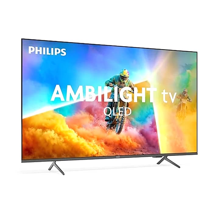 Philips 65PQS8501/12, 65'' 4K UHD QLED (3840x2160), DVB-T/T2/T2-HD/C/S/S2, 60Hz, 3 sided Ambilight, Pixel Precise UHD, HDR10+, HLG, Dolby Atmos, Titan OS, VRR, 3*HDMI, 2*USB, WiFi 5, BT 5.4, AirPlay, 20W RMS, Black (тъмнейл - 2)