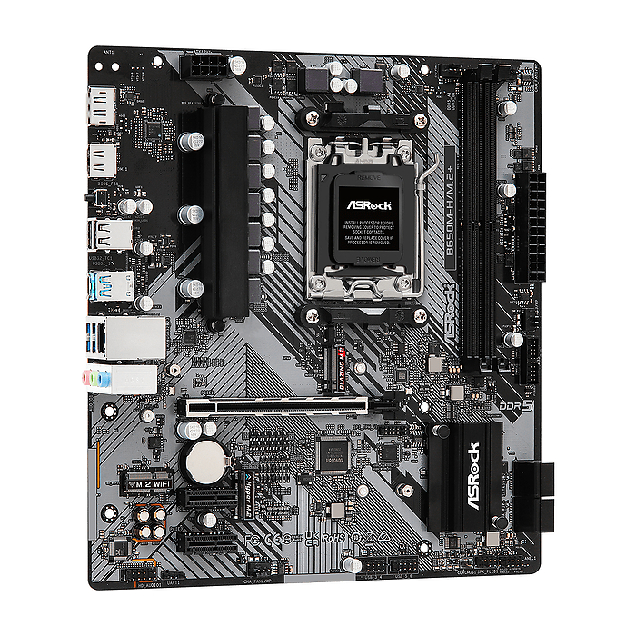 Дънна платка ASROCK B650M-H/M.2+, Socket AM5, 2xDDR5