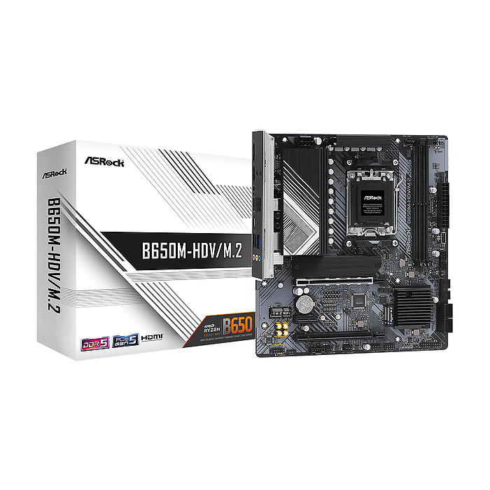 Дънна платка ASRock B650M-HDV/M.2, Socket AM5 2xDDR5