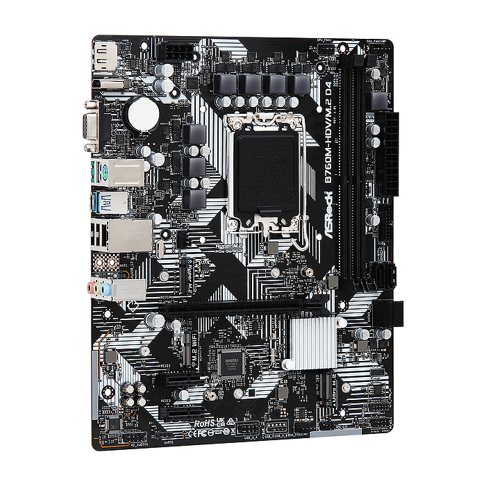 Дънна платка ASRock B760M-HDV M.2, LGA1700, ATX, DDR4