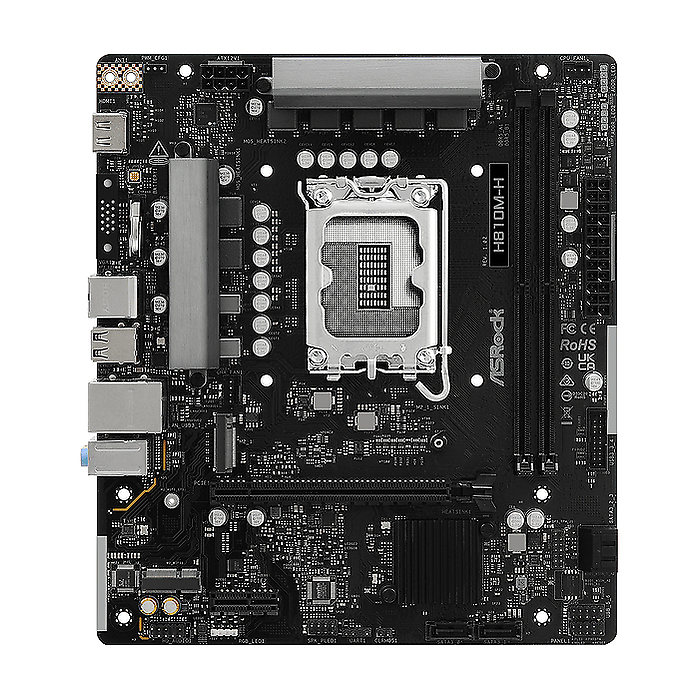Дънна платка ASRock B810M-H, LGA 1851, Intel B860, DDR5
