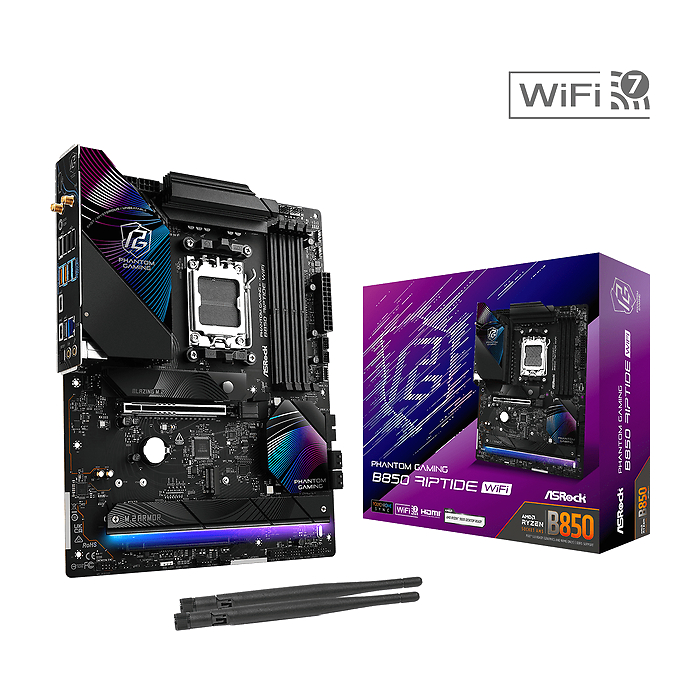 Дънна платка ASRock B850 RIPTIDE WIFI7 socket AM5, DDR5