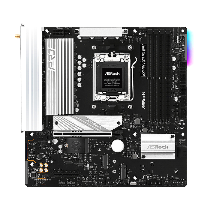 Дънна платка ASRock B850M Pro RS WIFI 6E socket AM5, DDR5