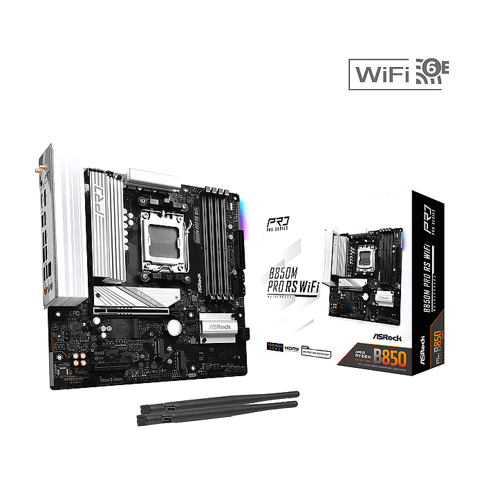 Дънна платка ASRock B850M Pro RS WIFI 6E socket AM5, DDR5