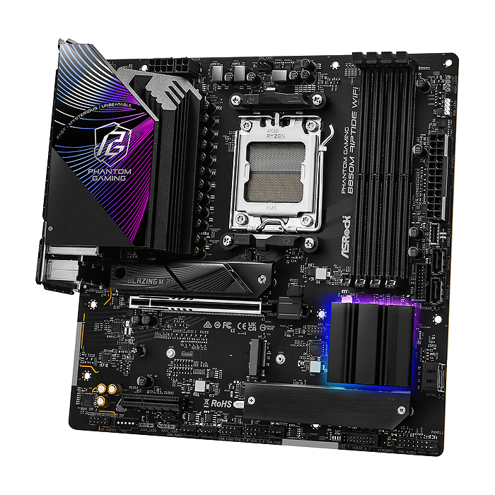 Дънна платка ASRock B850M RIPTIDE WIFI7 socket AM5, DDR5