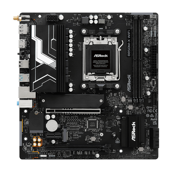 Дънна платка ASRock B850M-X WiFi R2.0 socket AM5, DDR5