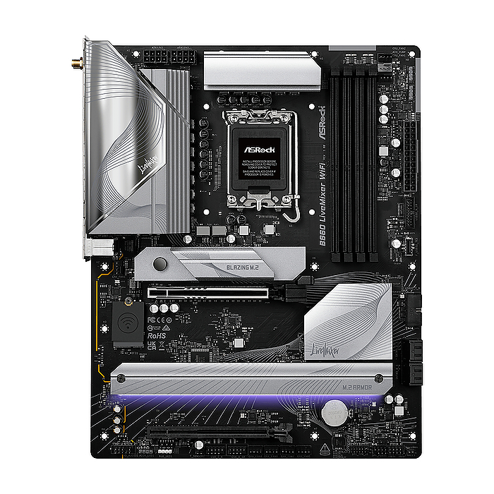 Дънна платка ASRock B860 LiveMixer WIFI 6E, LGA 1851, DDR5