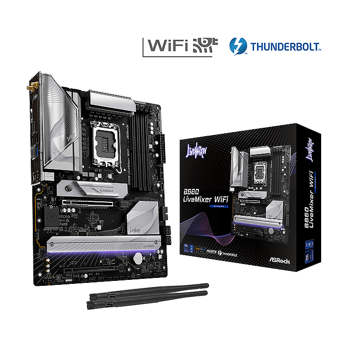 Дънна платка ASRock B860 LiveMixer WIFI 6E, LGA 1851, DDR5