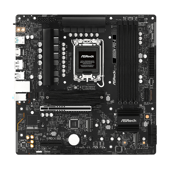 Дънна платка ASRock B860M PRO-A, LGA 1851, DDR5