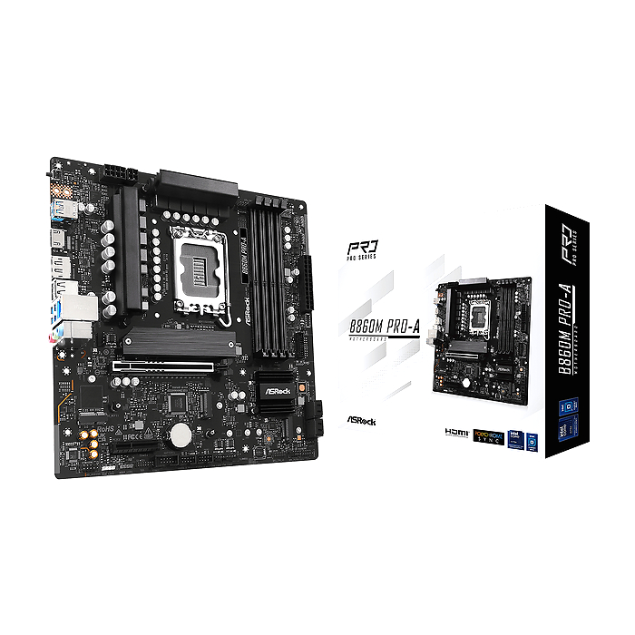 Дънна платка ASRock B860M PRO-A, LGA 1851, DDR5