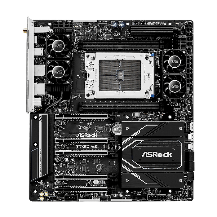 Дънна платка ASROCK TRX50 WS, Socket sTR5, ATX, 4xDDR5