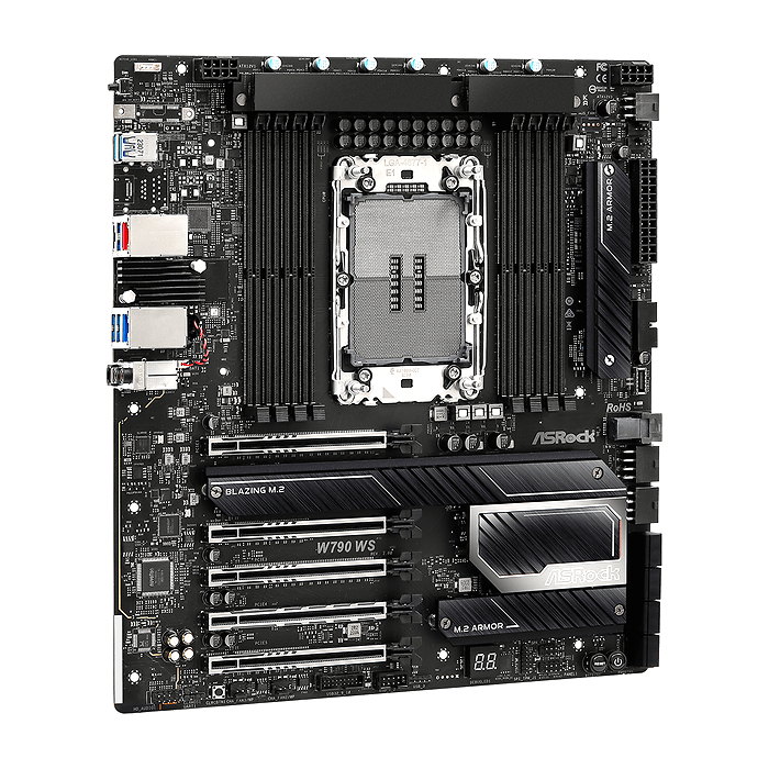 Дънна платка ASROCK W790 WS R2.0, Socket LGA4677, DDR5