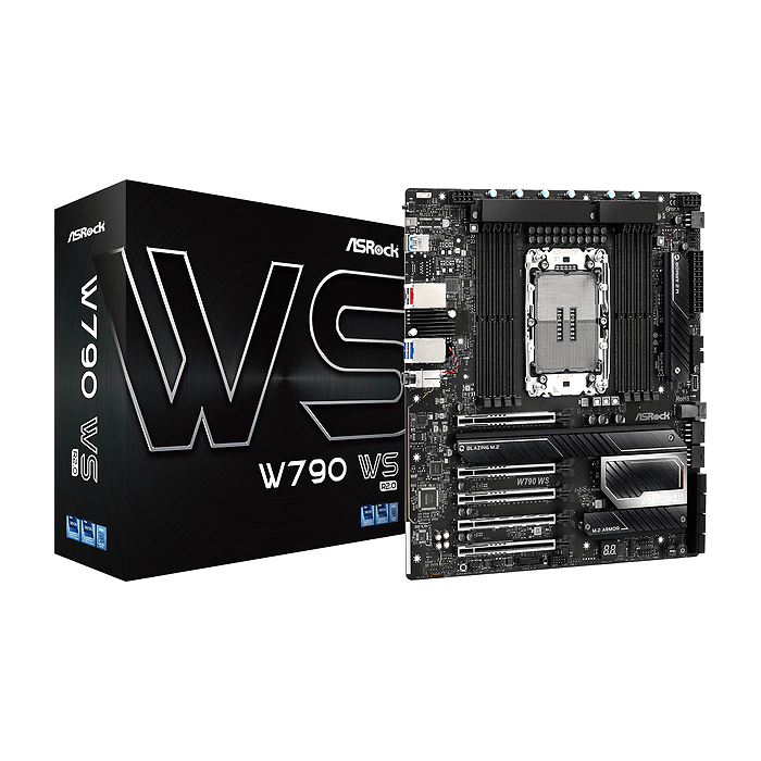 Дънна платка ASROCK W790 WS R2.0, Socket LGA4677, DDR5