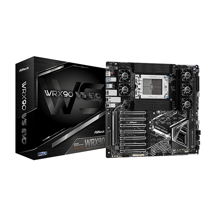 Дънна платка ASROCK WRX90 WS EVO, Socket sTR5, ATX, 8xDDR5