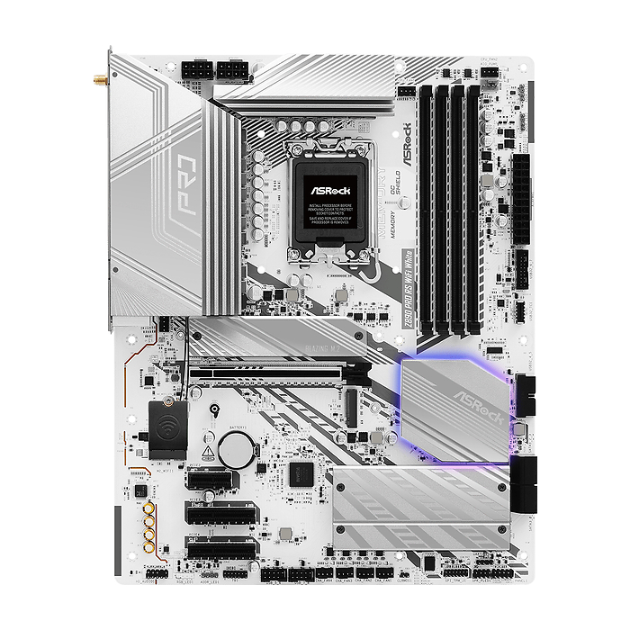 Дънна платка ASRock Z890 Pro RS WIFI White, LGA 1851, DDR5