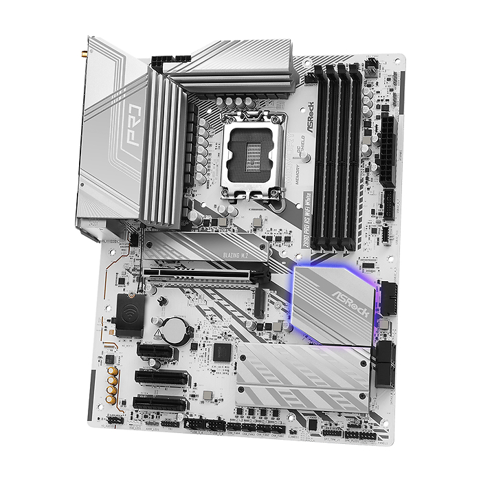 Дънна платка ASRock Z890 Pro RS WIFI White, LGA 1851, DDR5