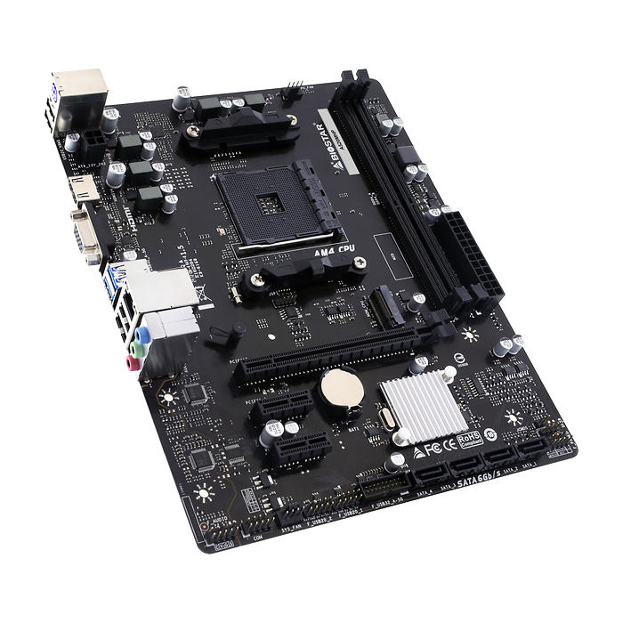 Дънна платка BIOSTAR A520MHP socket AM4, DDR4