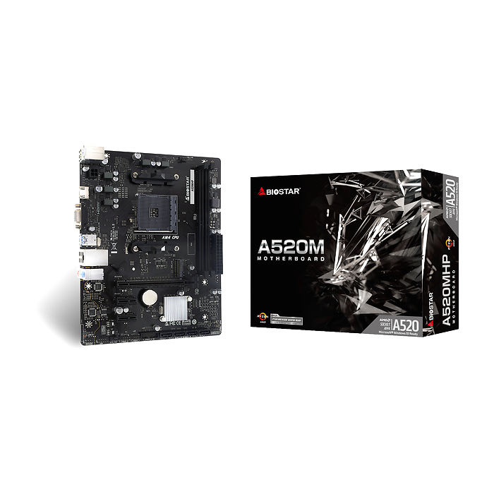 Дънна платка BIOSTAR A520MHP socket AM4, DDR4