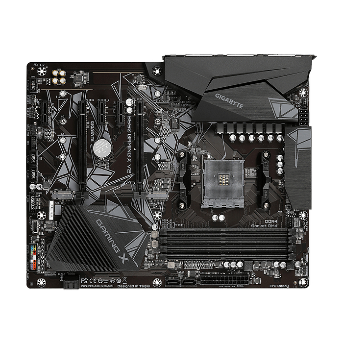 Дънна платка GIGABYTE B550 GAMING X V2 Socket AM4, 4 x DDR4, RGB Fusion, V2 (rev. 1.0)