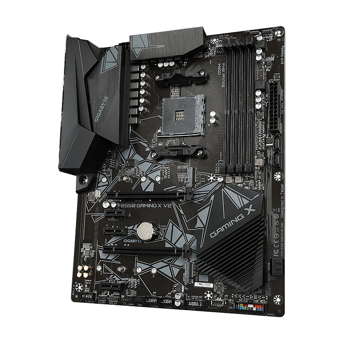 Дънна платка GIGABYTE B550 GAMING X V2 Socket AM4, 4 x DDR4, RGB Fusion, V2 (rev. 1.0)