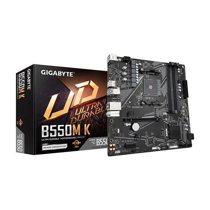 Дънна платка GIGABYTE B550M K 4 x DDR4, Socket AM4