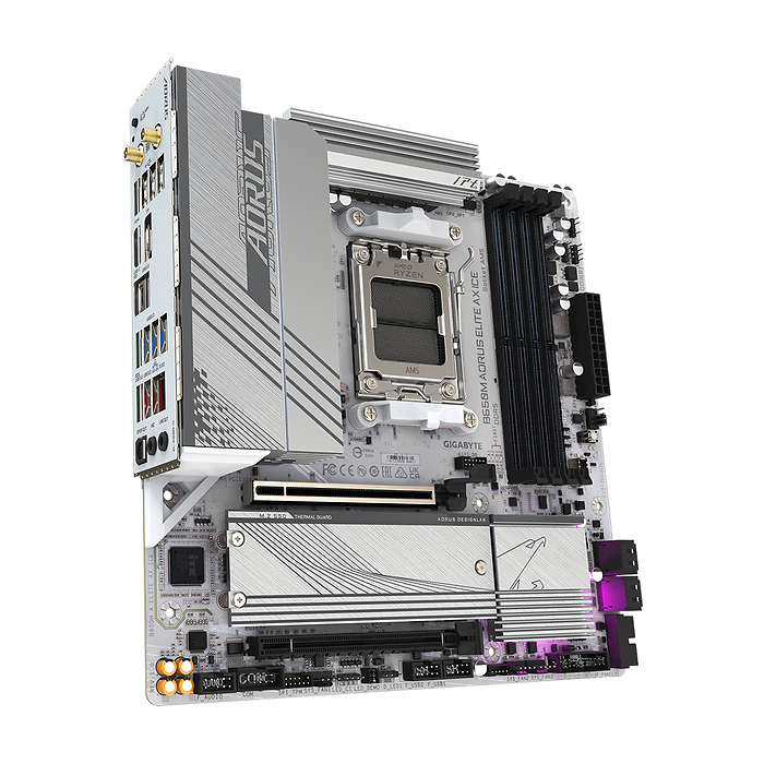 Дънна платка GIGABYTE B650M AORUS ELITE AX ICE, Socket AM5, DDR5