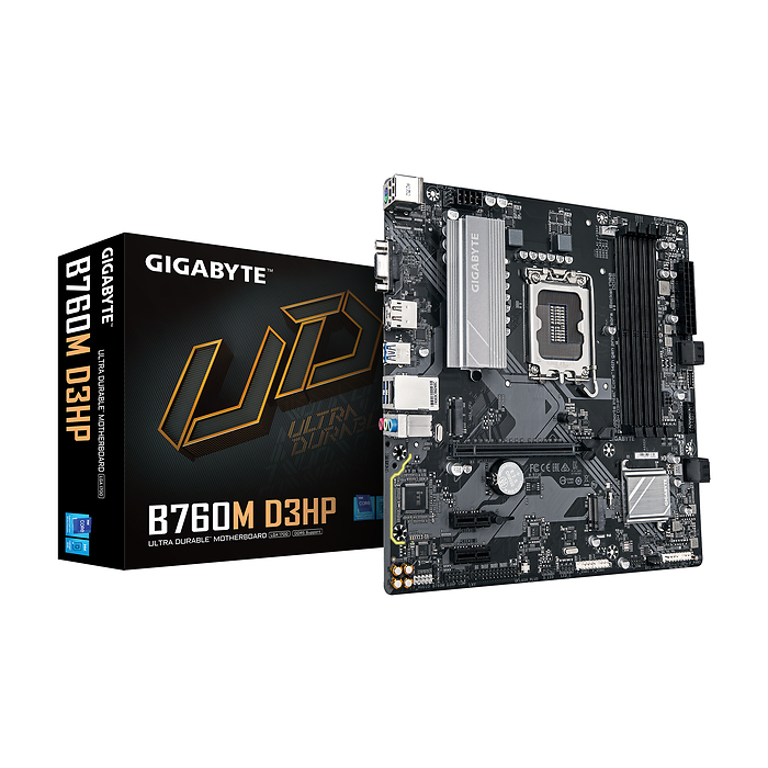 Дънна платка GIGABYTE B760M D3HP DDR5, socket 1700, mATX