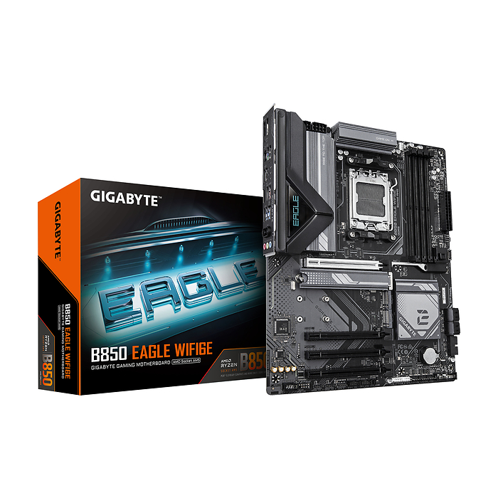 Дънна платка GIGABYTE B850 EAGLE WIFI 6E socket AM5, DDR5