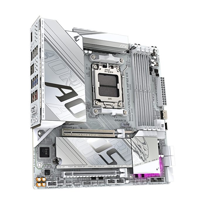 Дънна платка GIGABYTE B850M AORUS ELITE WIF6E ICE socket AM5, DDR5