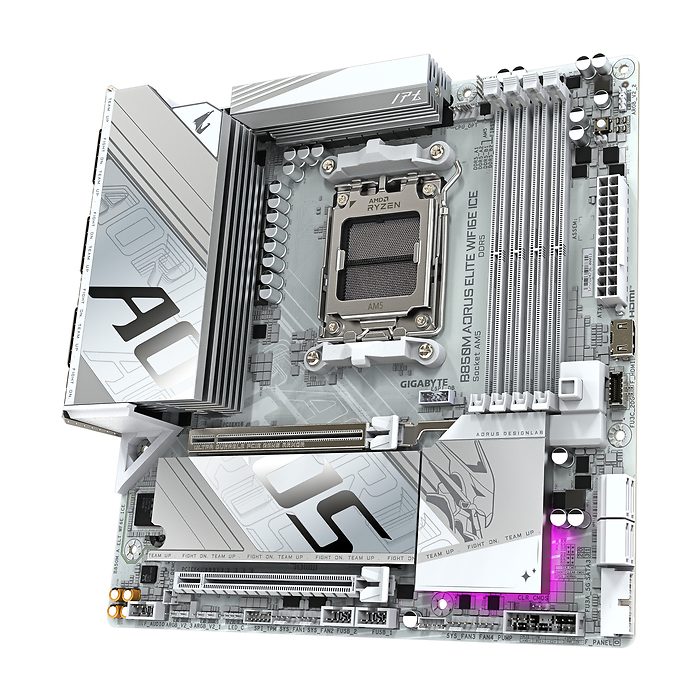 Дънна платка GIGABYTE B850M AORUS ELITE WIF6E ICE socket AM5, DDR5