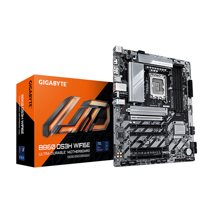 Дънна платка GIGABYTE B860 DS3H WIFI 6E, LGA 1851, DDR5