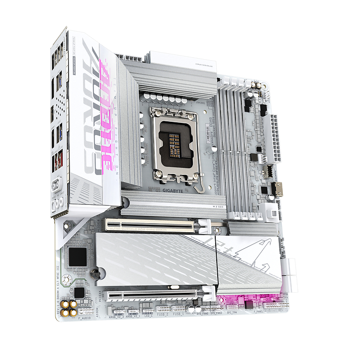 Дънна платка GIGABYTE B860M AORUS ELITE WiFi 6E ICE, LGA 1851, DDR5