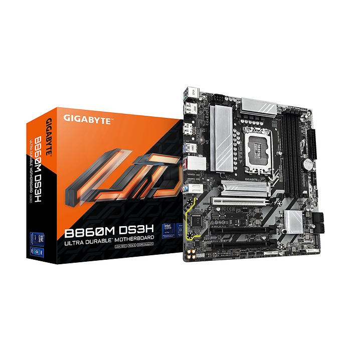 Дънна платка GIGABYTE B860M DS3H, LGA 1851, DDR5