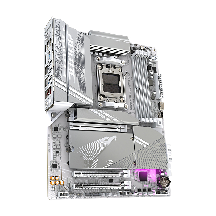 Дънна платка GIGABYTE X870 AORUS ELITE ICE WIFI 7, Socket AM5, DDR5