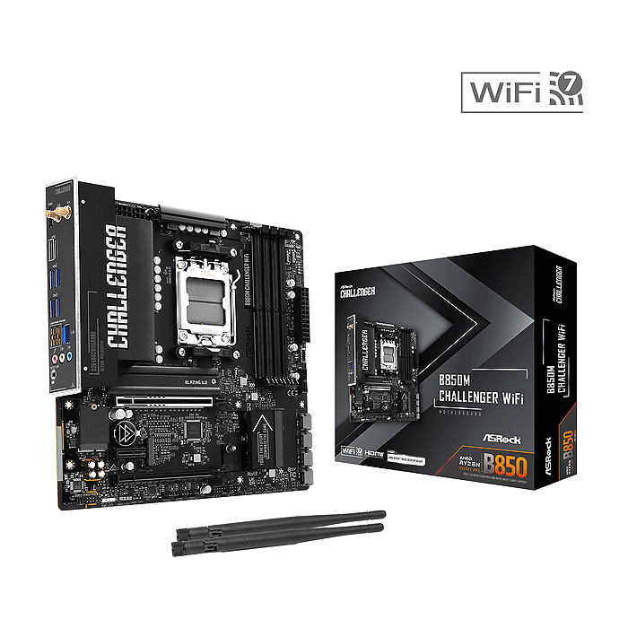 Дънна платка ASRock B850M CHALLENGER WIFI socket AM5, DDR5
