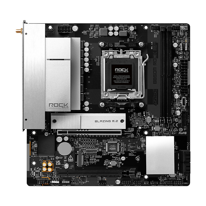 Дънна платка ASRock B850M ROCK WIFI socket AM5, DDR5