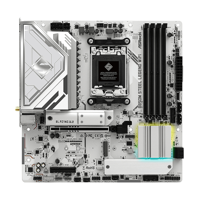 Дънна платка ASRock B850M STEEL LEGEND WIFI socket AM5, DDR5
