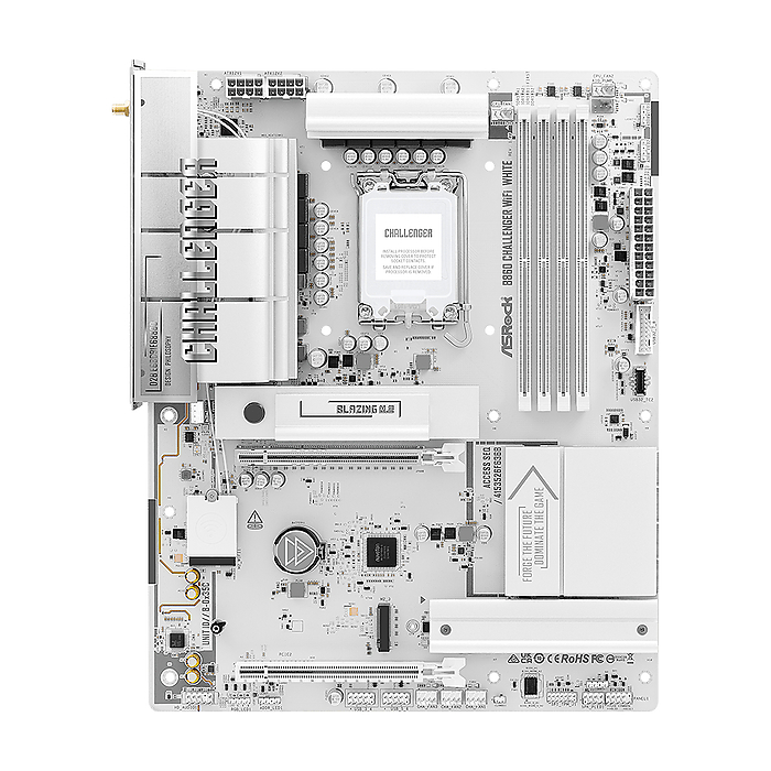 Дънна платка ASRock B860 Challenger White WIFI, LGA 1851, DDR5
