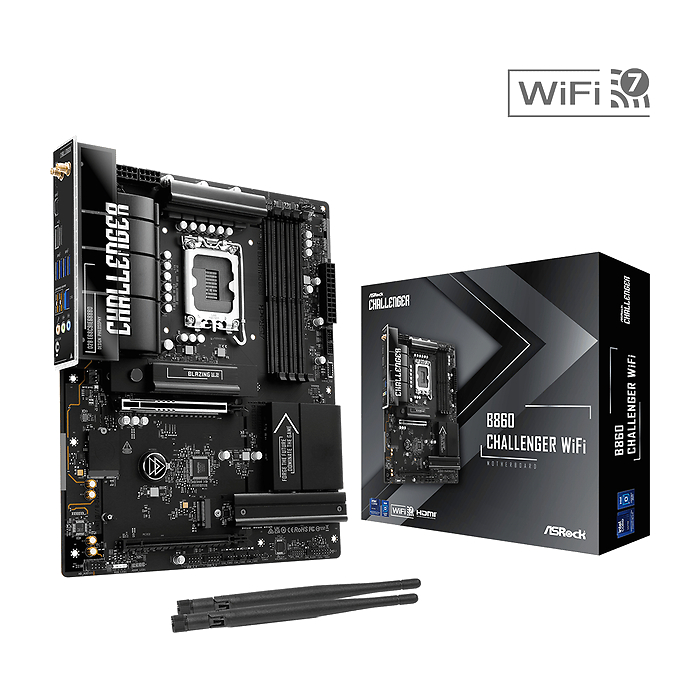 Дънна платка ASRock B860 Challenger WIFI, LGA 1851, DDR5