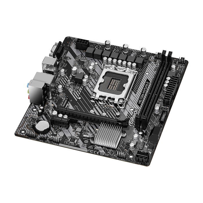 Дънна платка ASRock H610M-HVS/M.2 R2.0, LGA1700, DDR4, mATX