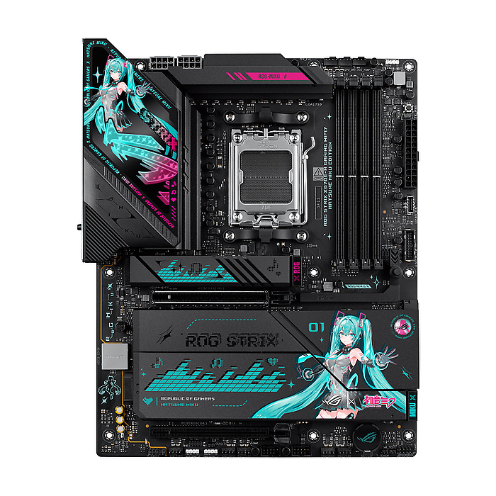 Дънна платка ASUS ROG STRIX X870E-H GAMING Hatsune Miku Edition WIFI 7 AM5 DDR5