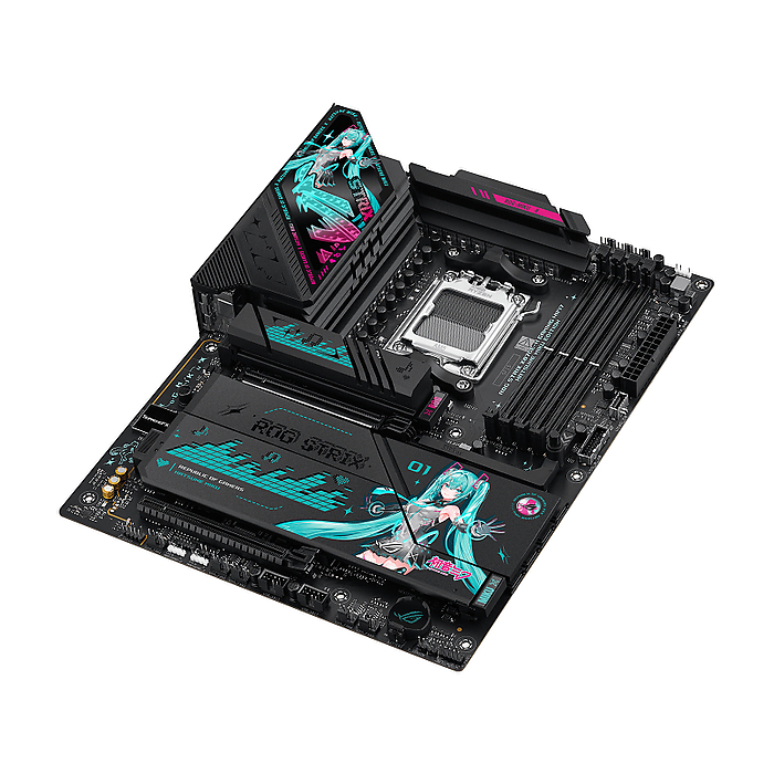 Дънна платка ASUS ROG STRIX X870E-H GAMING Hatsune Miku Edition WIFI 7 AM5 DDR5