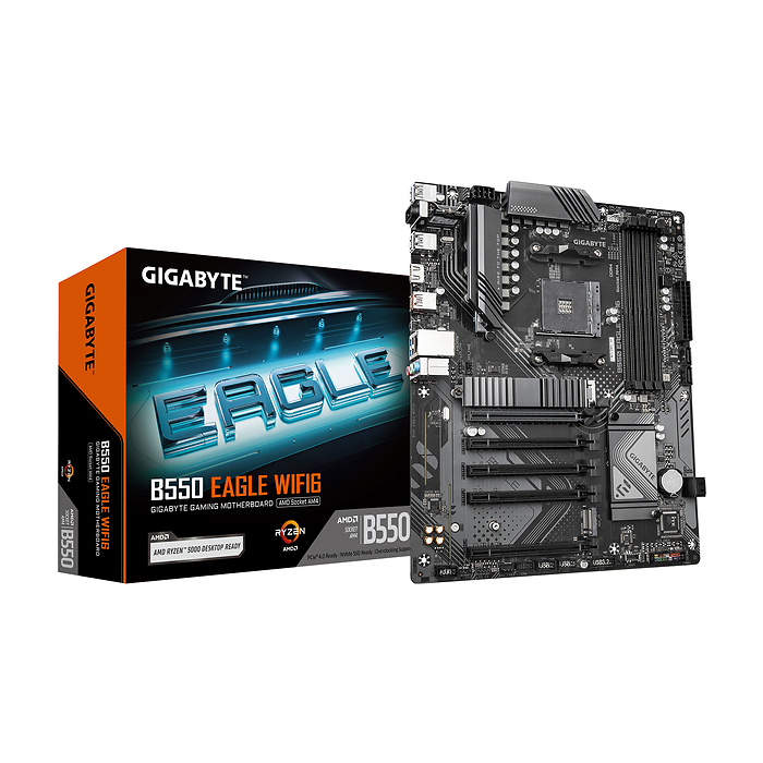 Дънна платка GIGABYTE B550 EAGLE WIFI 6 AM4, DDR4