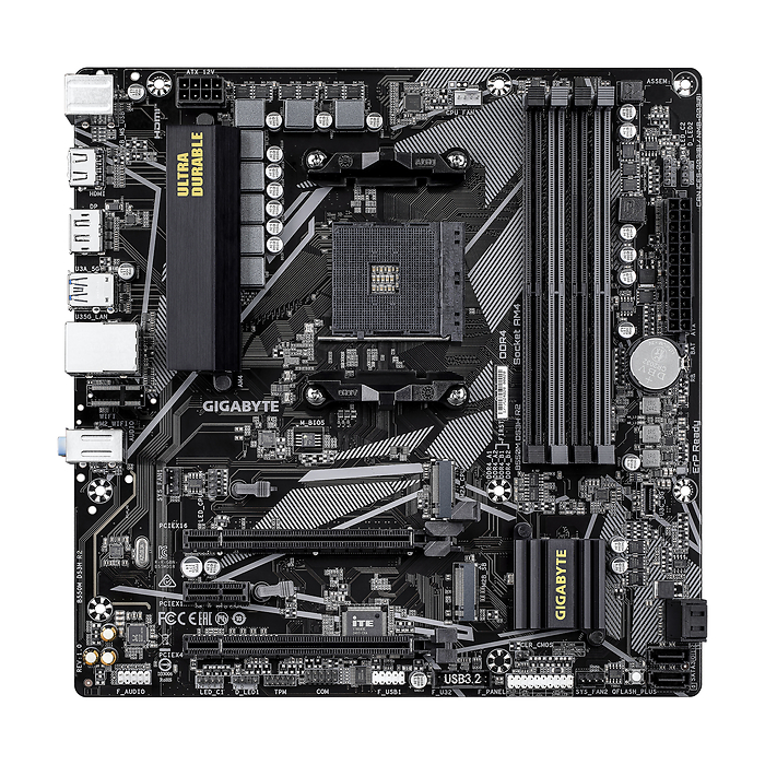 Дънна платка GIGABYTE B550M DS3H R2 Socket AM4, DDR4
